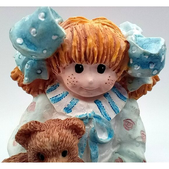 Tea Party Teddies Heather And Timothy Bear Figurine Linda Grayson 1996 4.5 Inch - Picture 3 of 15